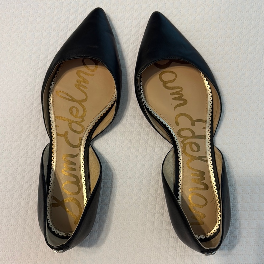 COPY - Sam Edelman Black Pointed Toe Flats